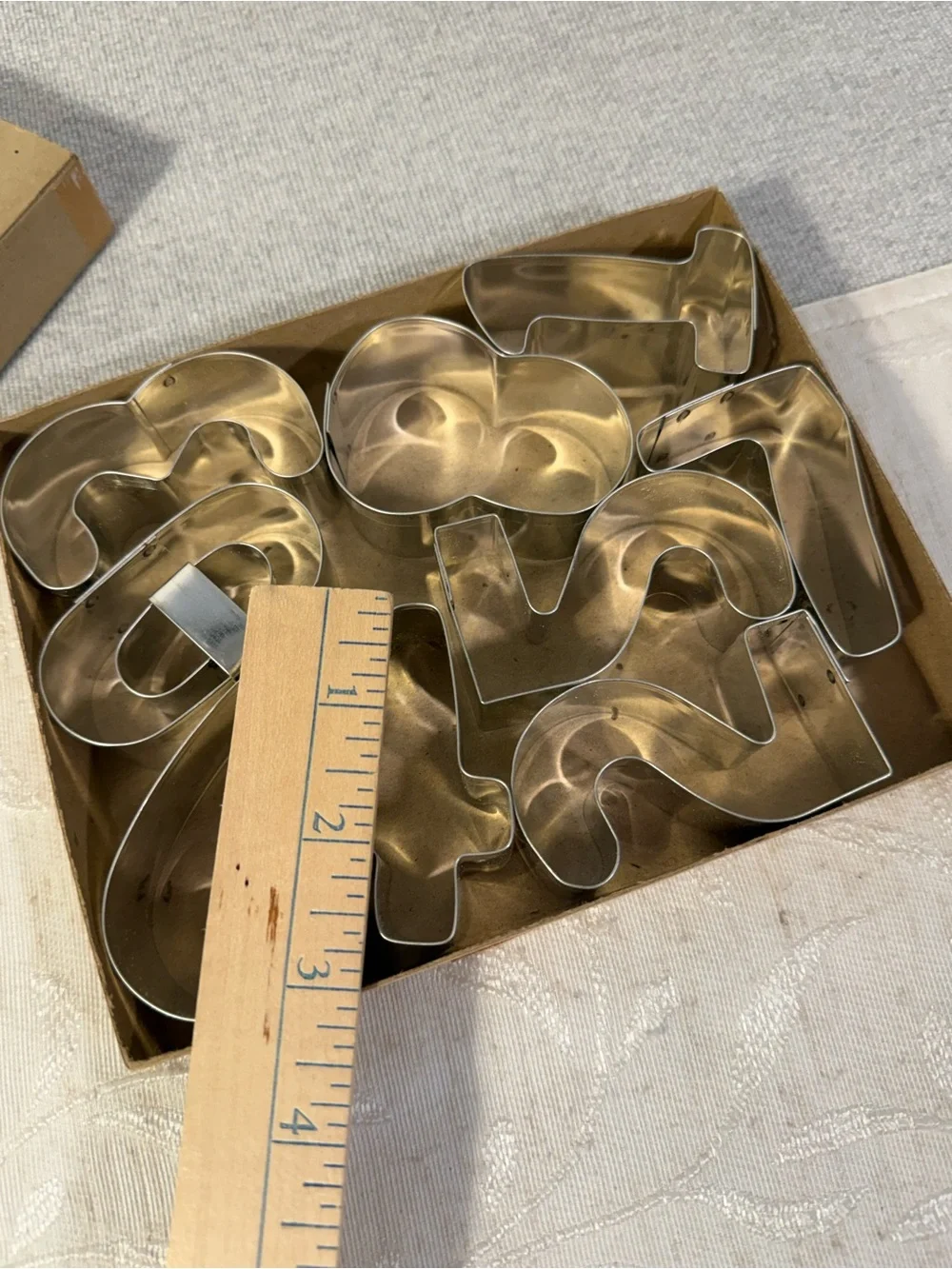 Vintage 1970s/80s Current Inc Metal Numeral Cookie Cutters Set 0-9 Original Box